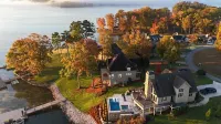Stunning Views!  Lakefront Luxury w Saltwater Pool, Spa, & Deep-Water Dock