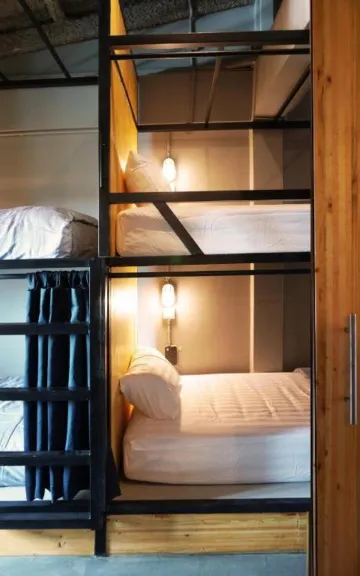 ห้องพักรวม 8 เตียงพร้อมห้องน้ำรวม