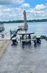 Lake view house with private pier lake access