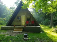 Pet Friendly A-Frame Cabin @ Dawson Lake/Moraine View State Park