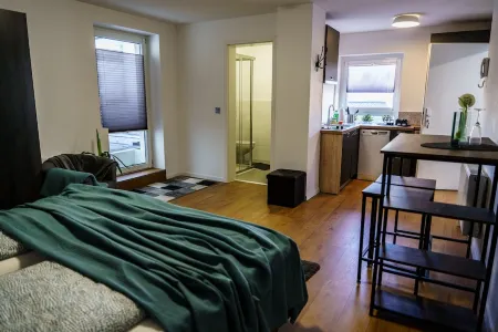 Mosel-Apartments-Koblenz, new building, upscale furnishings Отели рядом с достопримечательностью «VFF Wehrtechnische Studiensammlung Koblenz»