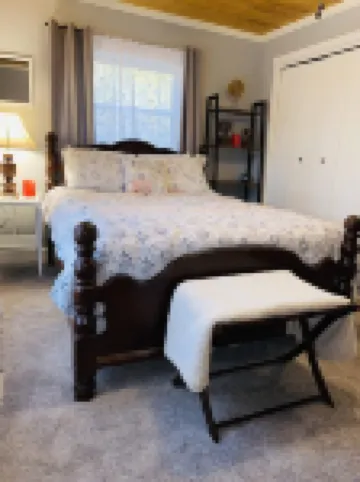 Take it easy at this unique and tranquil getaway in the zaleski state forest.