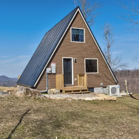 New!  Mountain Top A-Frame cabin, The Triangles-Gorgeous View, Hot Tub!