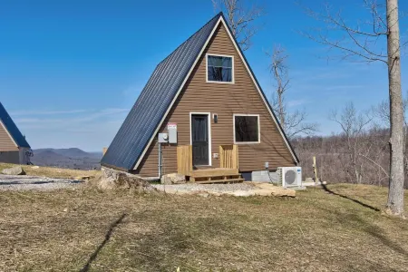 New!  Mountain Top A-Frame cabin, The Triangles-Gorgeous View, Hot Tub!