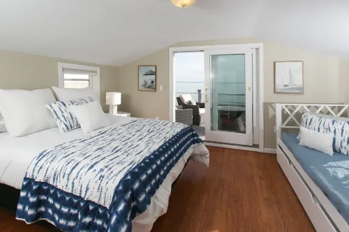 Waterfront House with picture-perfect views from all 3 levels.