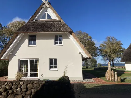 Luxusurlaub Unter Reet am Salzhaff. Surfen, Radfahren, Wandern - mit Hund!