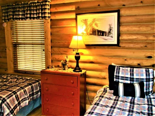 ALPINE LOG CABIN/COZY, COMFORTABLE, MODERN/BLUE RIDGE MOUNTAINS NEAR BOONE N.C.