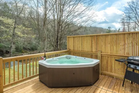 Riverfront Cabin, Hot tub, Fire Pit, Grill, Wi-Fi, Private, Fishing, Swimming