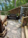 House is located on Lake Huron with a private beach