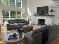 Modern coastal retreat w/ pool,  close to beaches and golf courses.