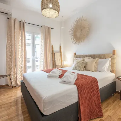 Boho Pennie Home by CloudKeys Отели рядом с достопримечательностью «Станция метро Panormou»