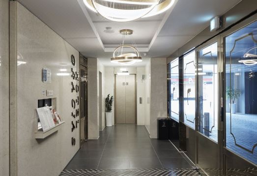 김해 호텔 그라시아스의 현대적이고 청결한 욕실