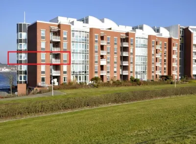Luxury captain's apartment 'Helgoland-Avantgarde' directly on the south beach in WHV Hotel in zona Parc national de la mer des Wadden de Basse-Saxe