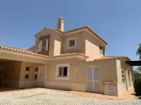 Large private detached three bedroom villa with heated infinity swimming pool