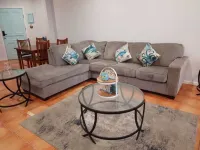 Relaxed Spanish beachfront condo w/private parking & private balcony ocean views