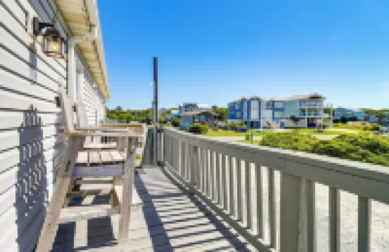 Oak Island Condo w/ Ocean View: Steps to Beach!