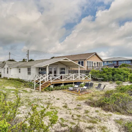 Oceanfront Amelia Island Cottage Deck and Boardwalk