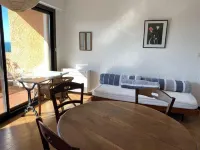 Collioure large apartment terrace swimming pool garage air-conditioning exceptional view.