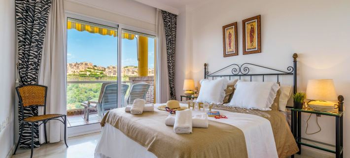 View of the Sun Apartment with Pool - Happy Rentals Hotele w: Mijas