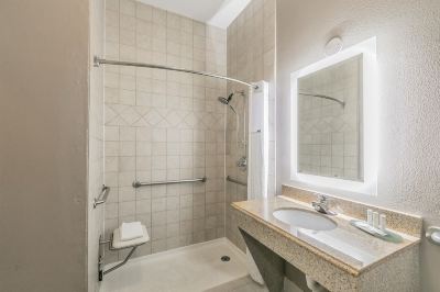 Deluxe King Suite with Roll-In Shower - Mobility Accessible/Non-Smoking