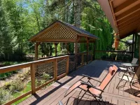 Feel at home in the mountains by a creek w/hot-tub