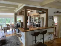 Historic intown waterfront w/PRIVATE dock & pool on 8.5 acres.