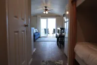 (Fishing from dock) Boat launch, seafood market & bait-tackle shop next door....