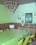 Vintage kitsch 70s/80s themed house with indoor pool and backyard creek