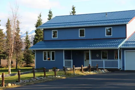 Great views from A Second Home in Denali, vacation rental, close to the Park!