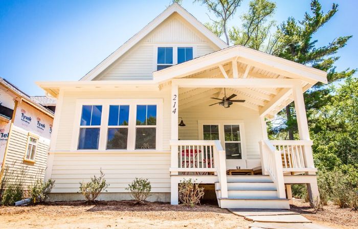 Modern Farmhouse Just Steps from Town and Lake Michigan w/Heated Pool!