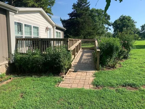 Beautiful, Secluded Country Setting on the Bank of Rock Creek, East of Shawnee.
