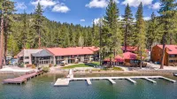 Balcony with Lawn View and Kitchenette - Stylish Modern Oasis Hotels near Donner Summit SNO-Park