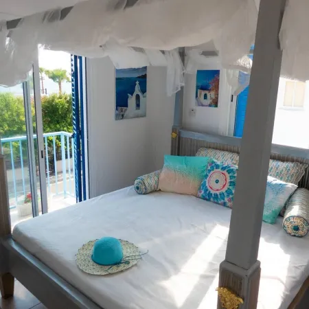 Greek Island Style 2 Bedroom Villa with Pool Next to the Sea
