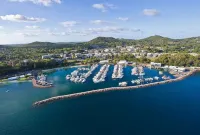 Portofino Nelson Bay with water views across Harbour and free parking