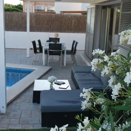 VILLA ENCINA PARA8PERS+PISCINA IND.VISTA AL MAR-IDEAL FAMILIA-A600MTRS DE PLAYAS