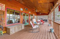 Deck & Fire Pit: Waterfront Cabin in Greers Ferry! - 3-Star