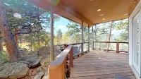 Sunny Mountain Chalet with Views & Chief's Kitchen, River, Hot Tub, Bar, AC, Pet