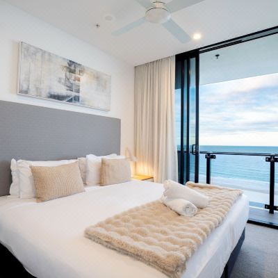 Three Bedroom Oceanfront View Apartment (High Floor) Iconic Kirra Beach Resort Promo Code