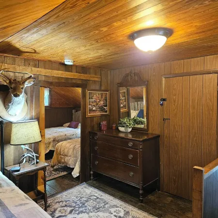 Historic pet friendly cabin with shooting range, and ATV trails on 80 acres.
