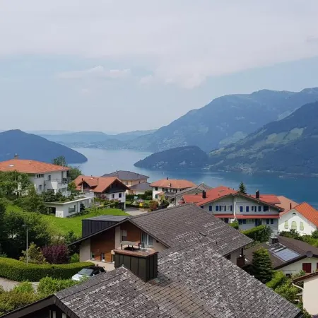 Elfe-Apartments: Studio for 2 Adults, Balcony with Lake and Mountain View