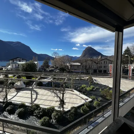 Lugano City Apartment in Cassarate Facing the Lake, 5Min from the Centre