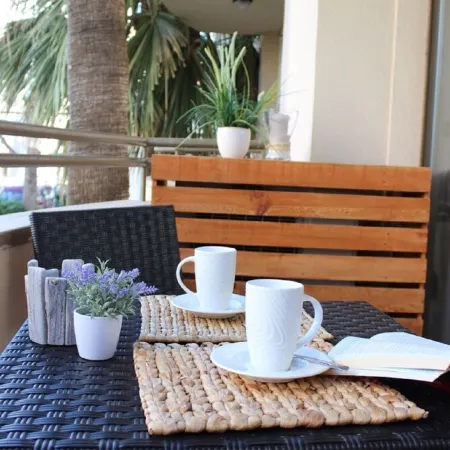 Arrive near the beach & feel good.