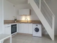 Beachfront apartment with balcony 50 m from the beach