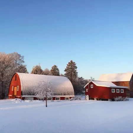 A Cozy Farmstead Cottage Amidst Two Barns in Hudson Valley