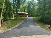 Homey Cozy Dog Friendly Cabin Surrounded by Beautiful Mountain Trees w/Hot Tub+