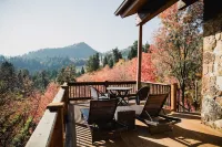 Gorgeous views and two decks! Large open cabin, short walk to lodge - Sleeps 14