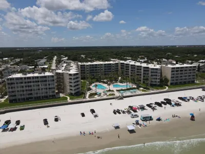 At the Pelican - you can't get closer to the beach than this! Hotels near New Smyrna Town Beach