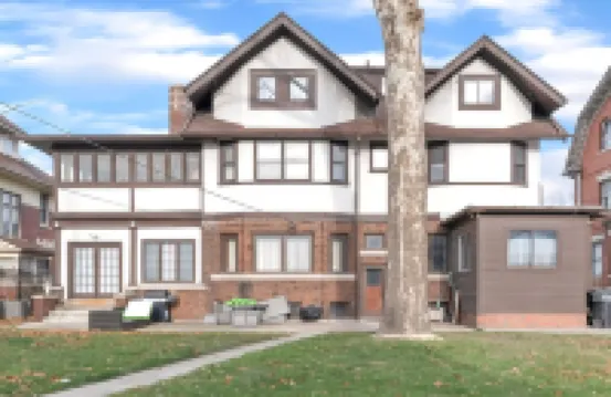 Spacious 5 BR house in the Historic Virginia Park District of Midtown Detroit.