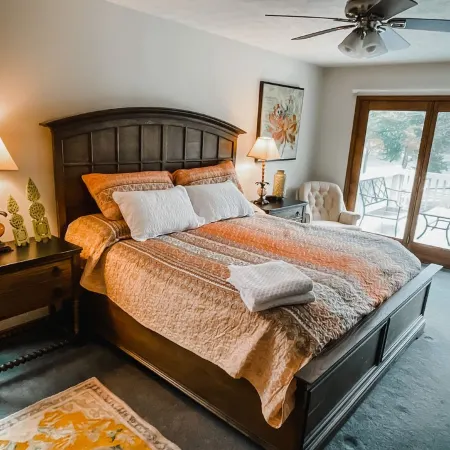 Spacious Lake house with Double Boat Dock & Gently Sloping Lot