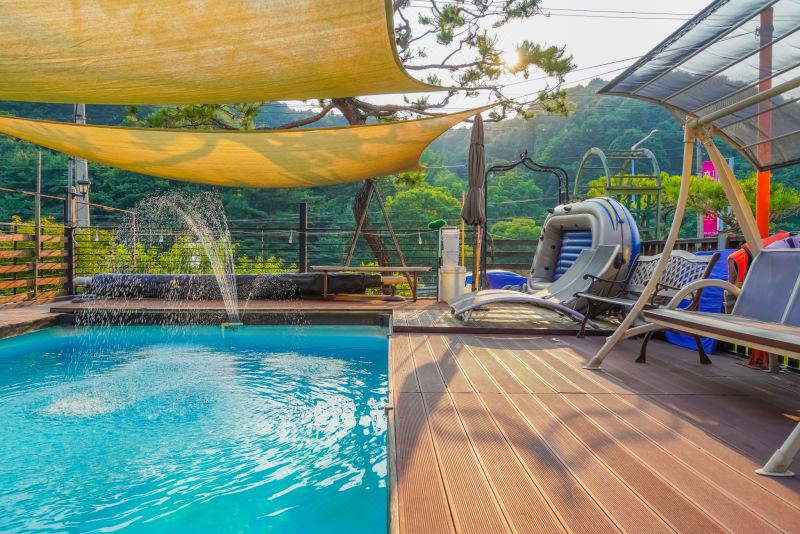 가평 힐하우스 펜션의 깔끔한 전경